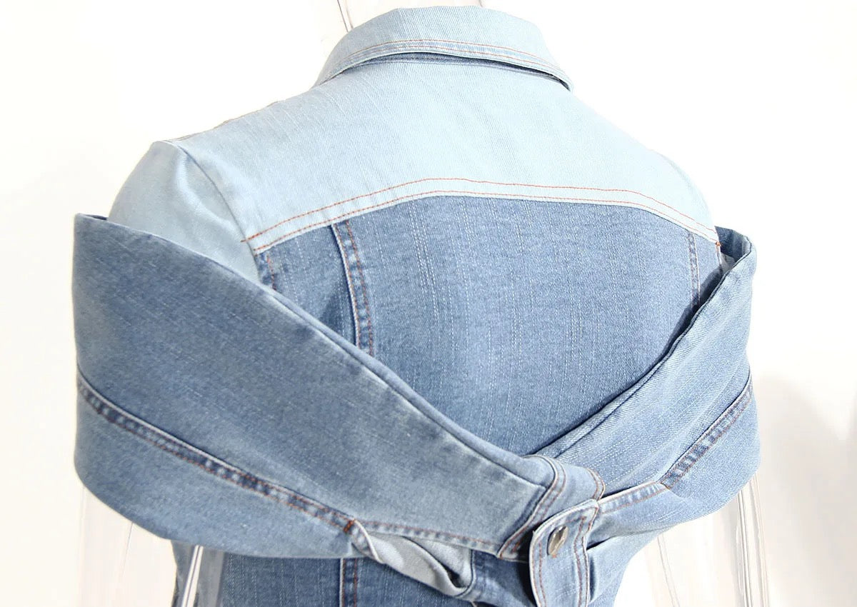 Lili denim top REBECATHELABEL