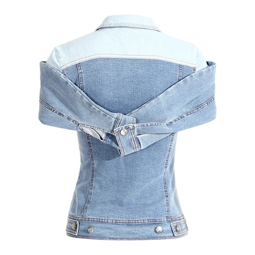 Lili denim top REBECATHELABEL