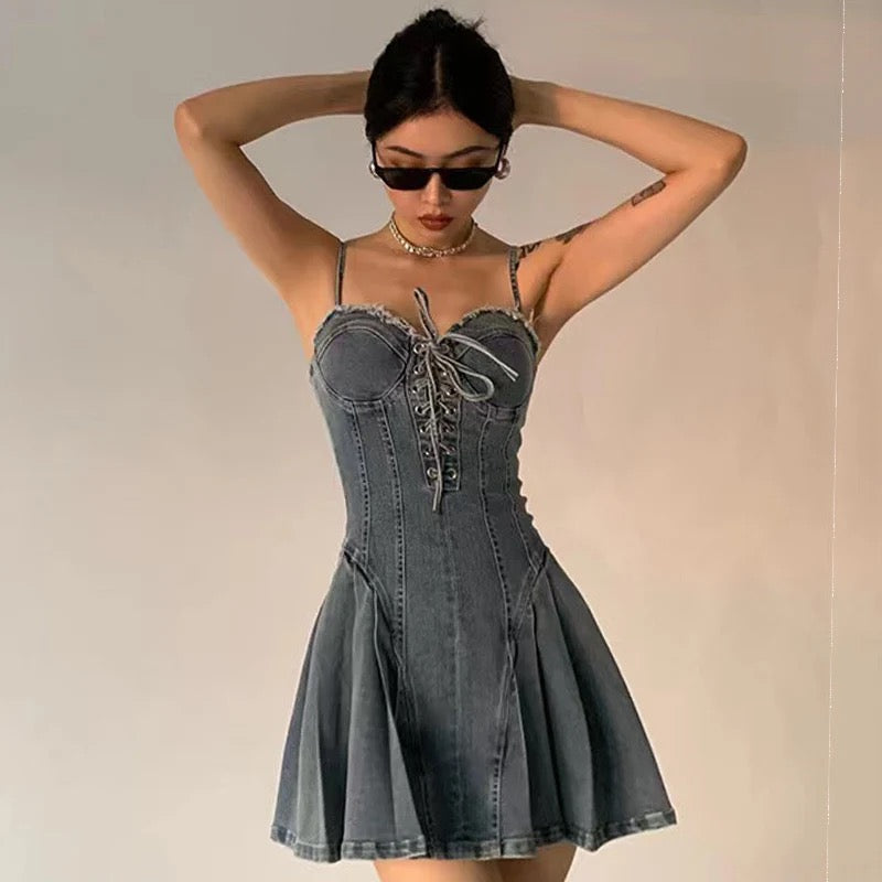 Lolo denim dress REBECATHELABEL