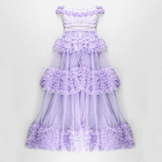 Meisha lavender skirt set REBECATHELABEL