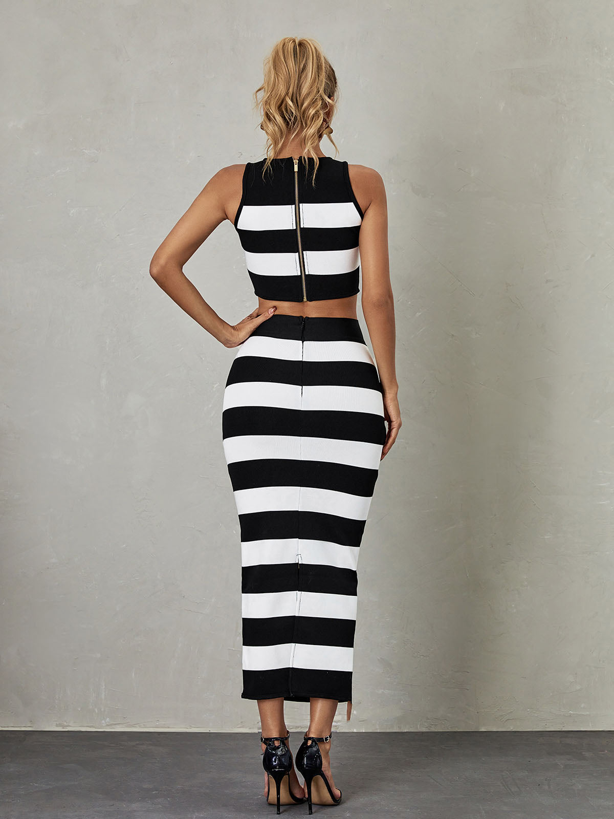 Milan Stripe Bandage Set REBECATHELABEL