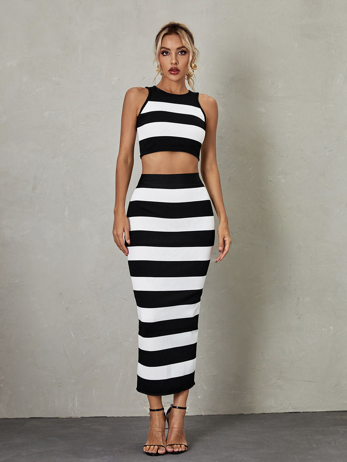 Milan Stripe Bandage Set REBECATHELABEL