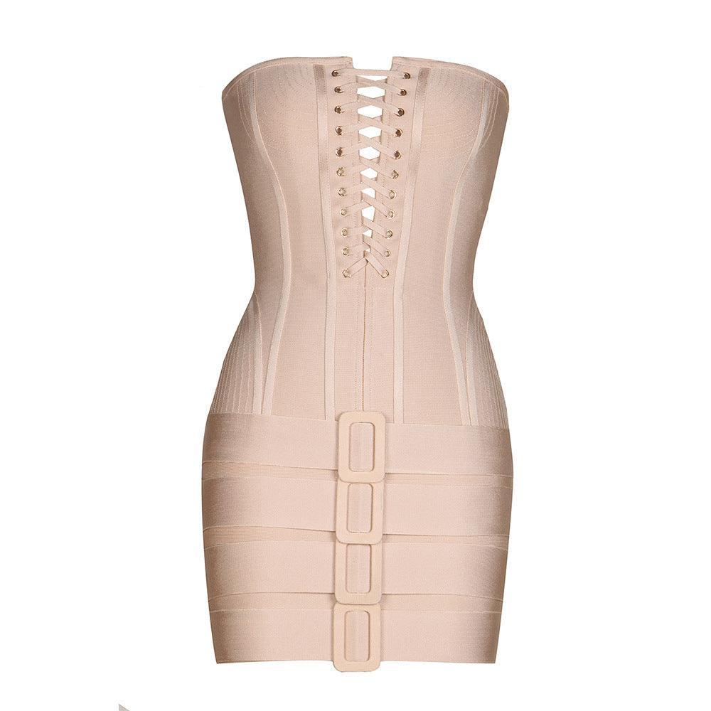 Muva Sexy Backless Dress Crisscross REBECATHELABEL