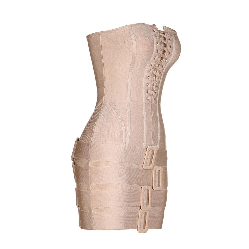 Muva Sexy Backless Dress Crisscross REBECATHELABEL