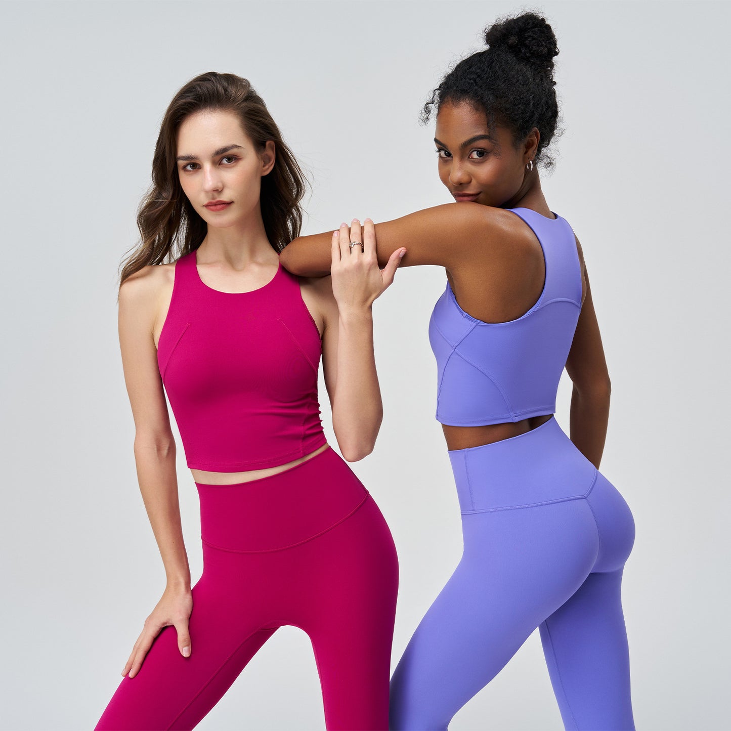 Yoga Suit High Elastic One Piece Workout Bra Hip Lift Quick Drying Yoga Pants Sports Two Piece Suit