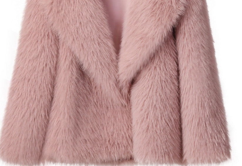 Fur Large Collared Artificial Fur Coat Short Fox Fur Fur Coat