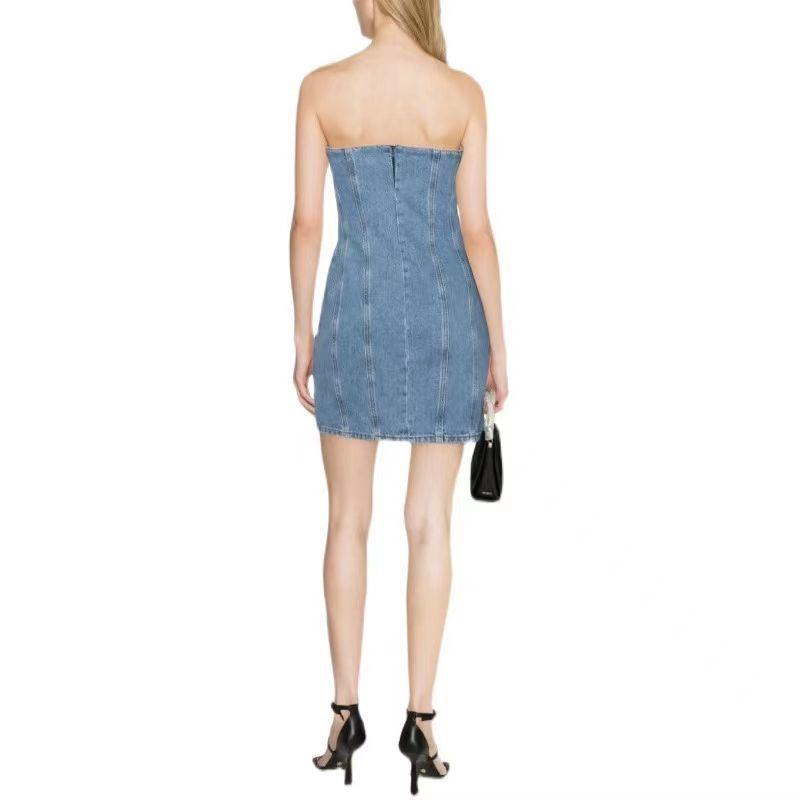 Ola denim dress REBECATHELABEL