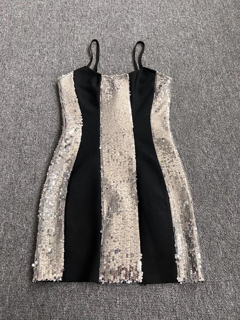 Oneri sequin mini dress REBECATHELABEL