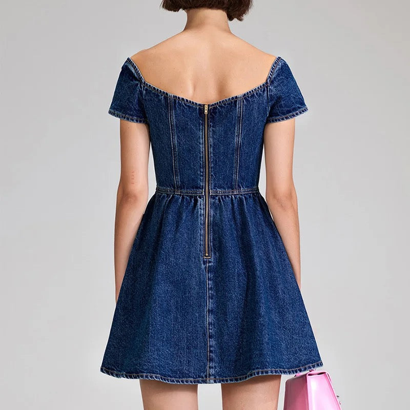 Pola denim dress REBECATHELABEL