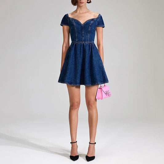 Pola denim dress REBECATHELABEL