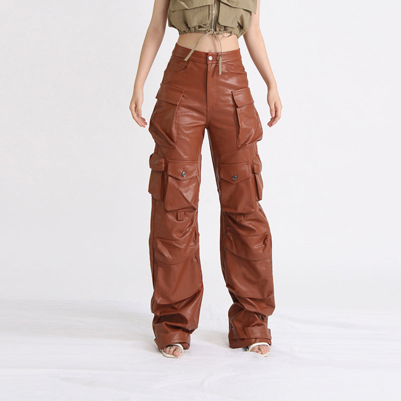 Rosy leather pants REBECATHELABEL