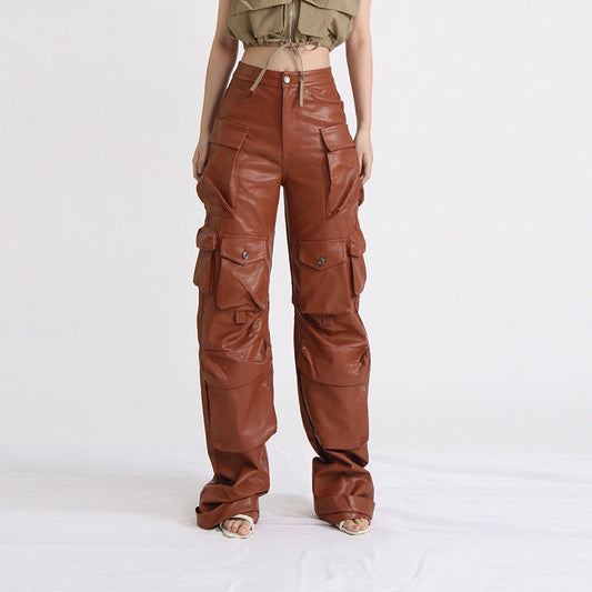 Rosy leather pants REBECATHELABEL