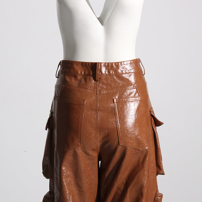 Rosy leather pants REBECATHELABEL