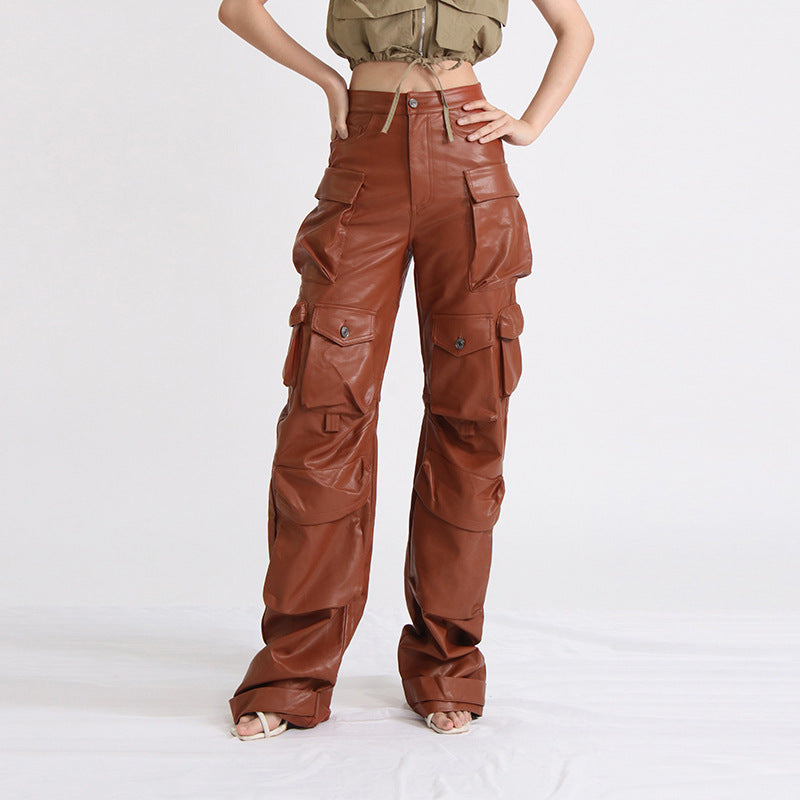 Rosy leather pants REBECATHELABEL