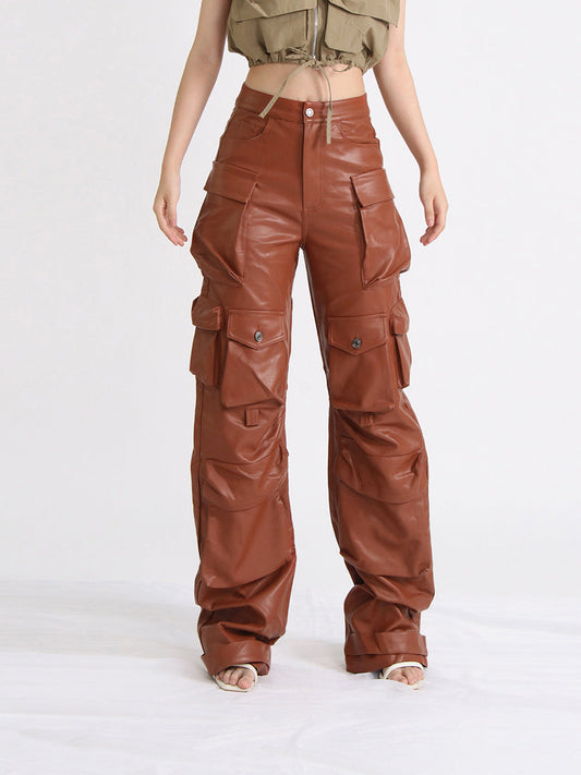 Rosy leather pants REBECATHELABEL