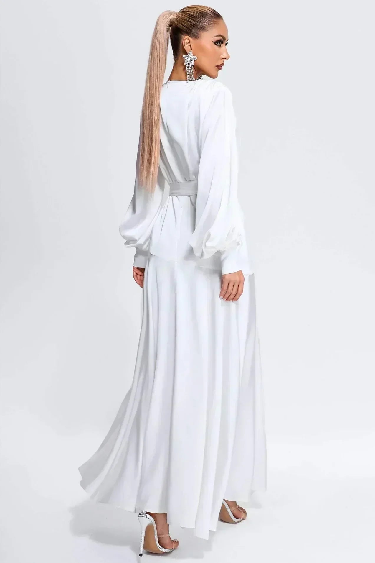 Sevil white dress REBECATHELABEL