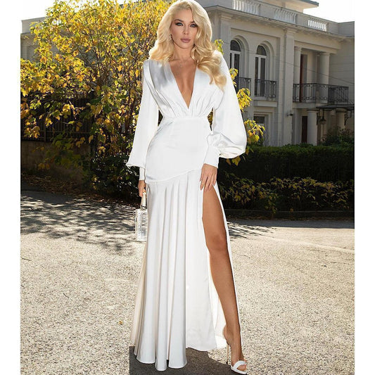 Sevil white dress REBECATHELABEL