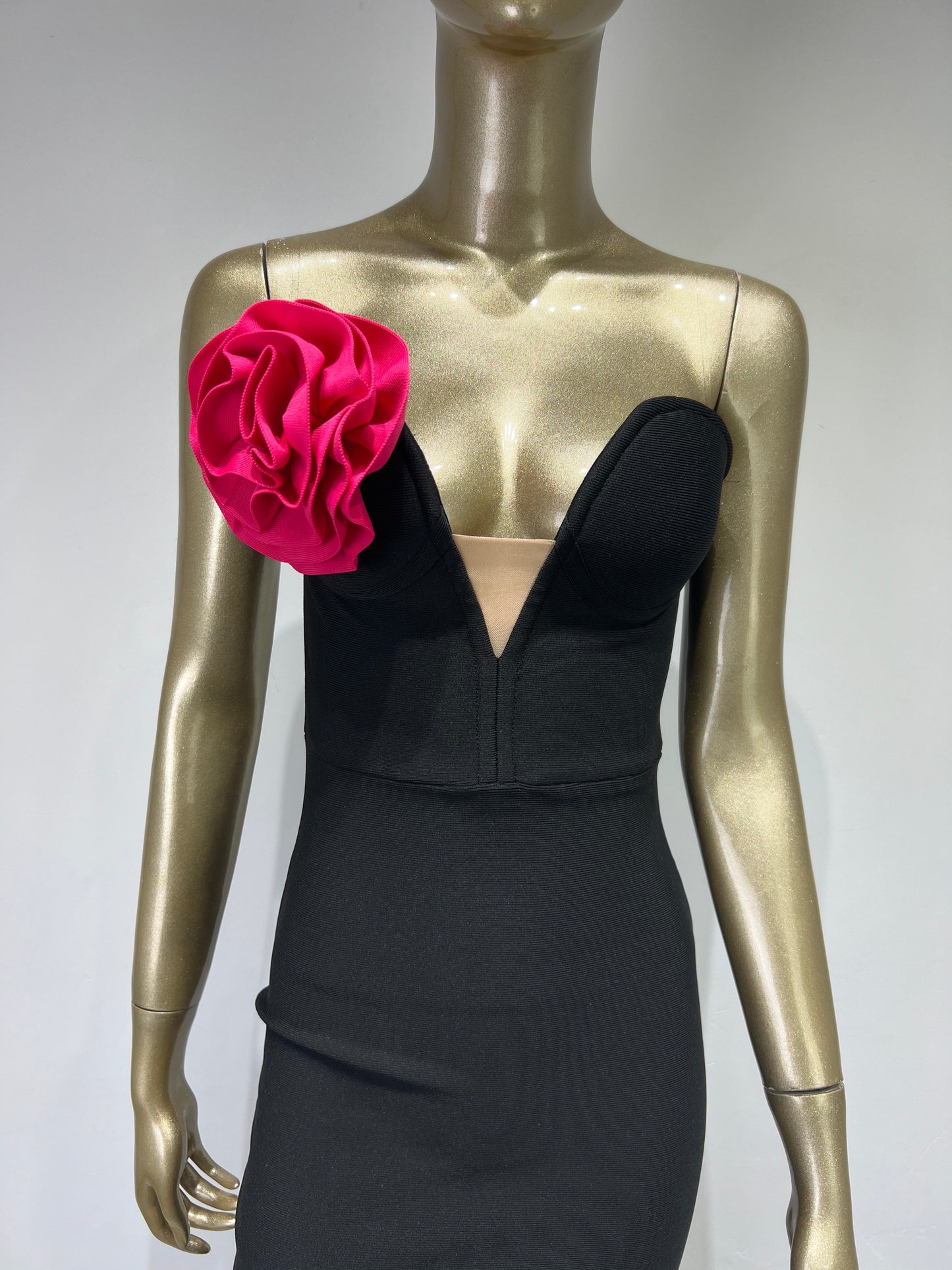 Shy flower bandage dress REBECATHELABEL