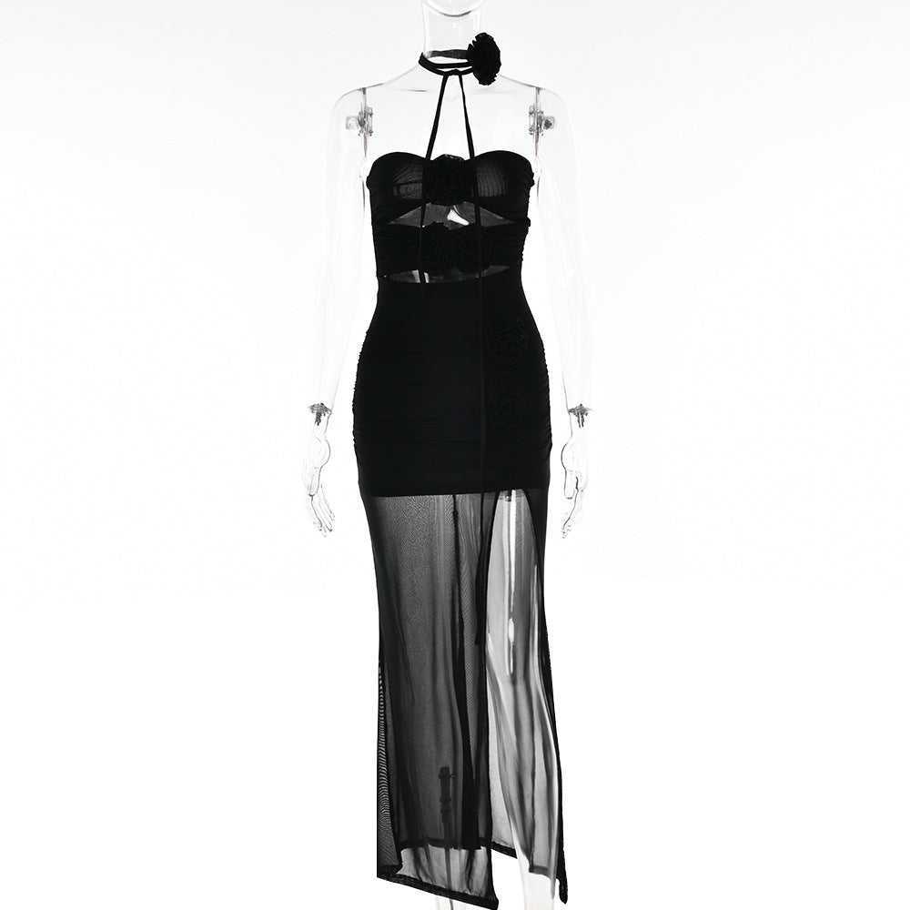 Side Slit Hollow Out Cutout out See through Dress High Split REBECATHELABEL