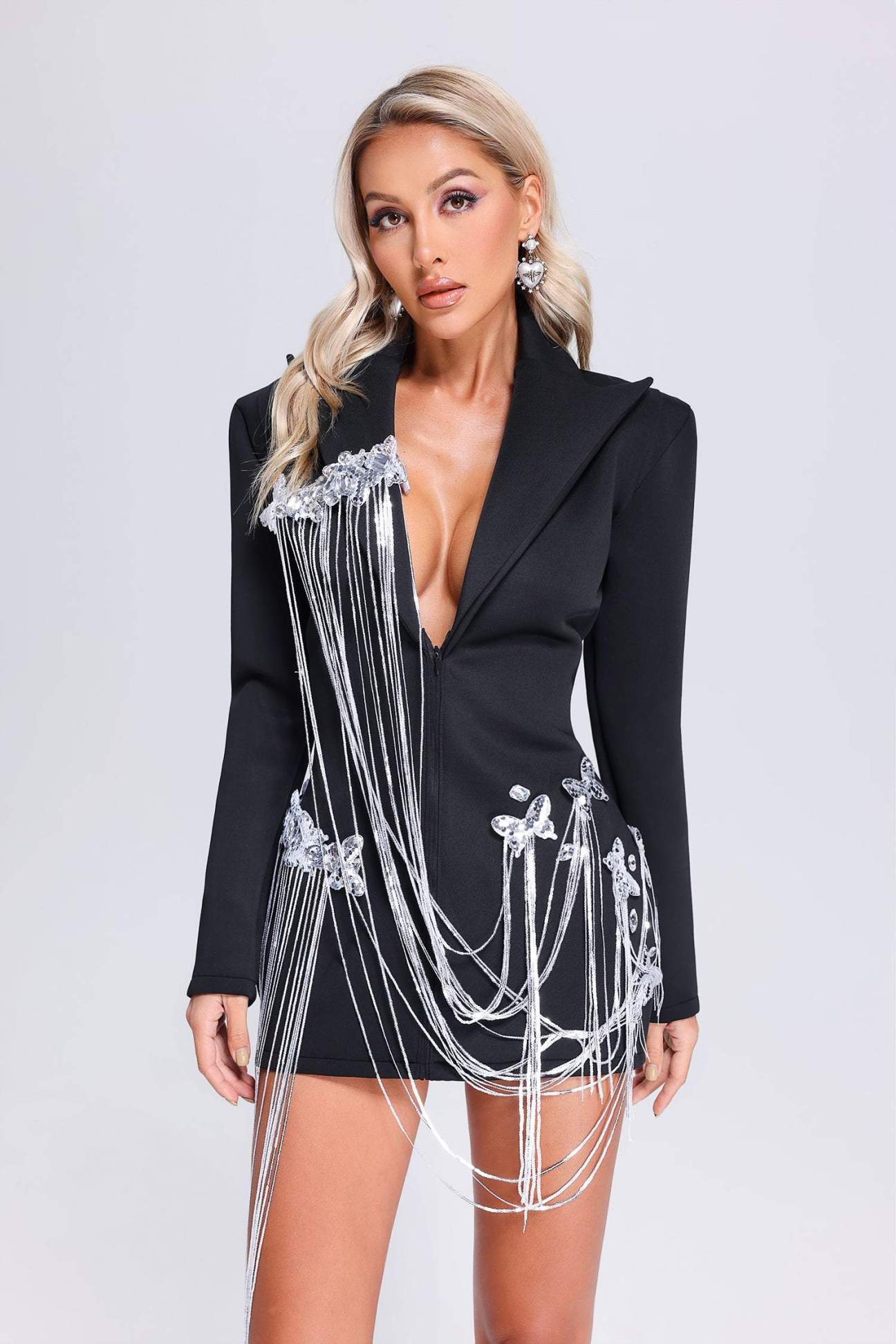 Tassel Blazer Dress REBECATHELABEL