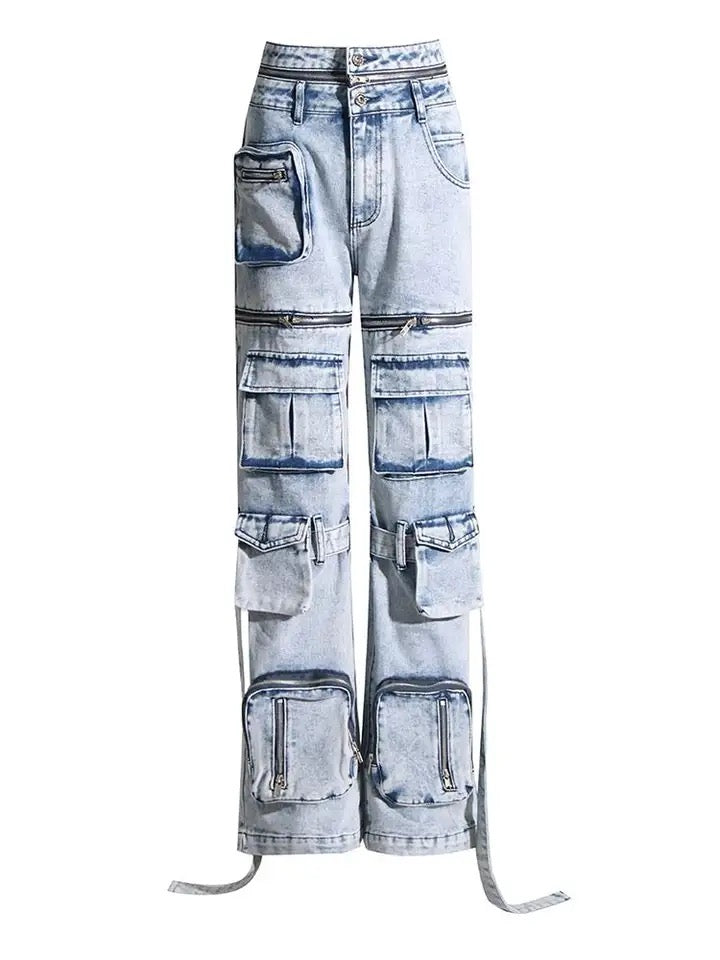 Zipper Detachable Jeans REBECATHELABEL