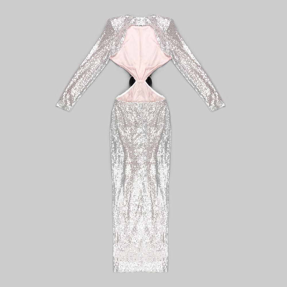 Zluta sequin dress REBECATHELABEL