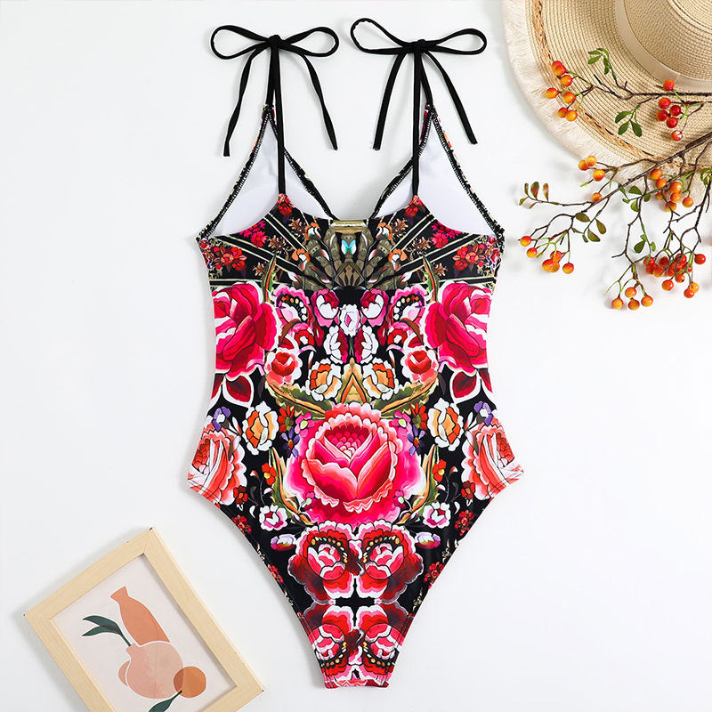 Covering Belly Thin Backless Sexy Skirt Swimsuit Beach Dress