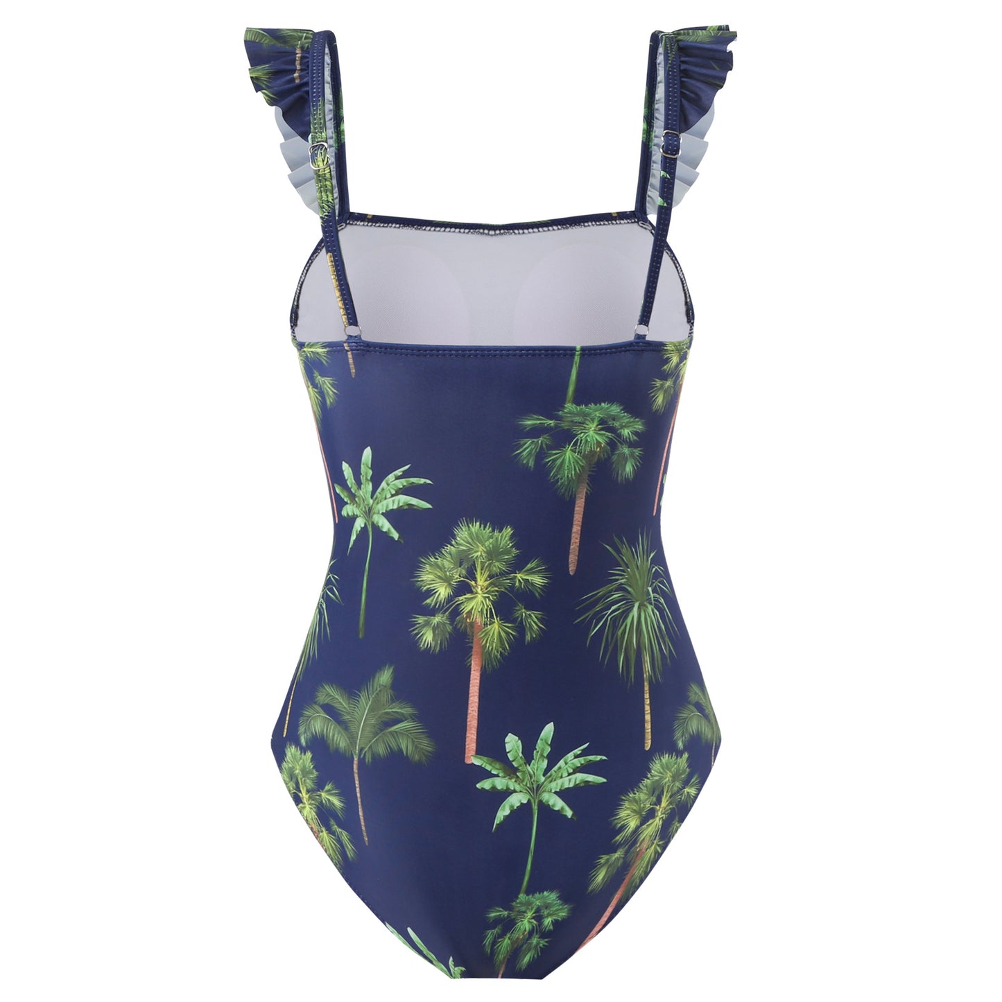 Printed One Piece  French Retro Covering Belly Thin