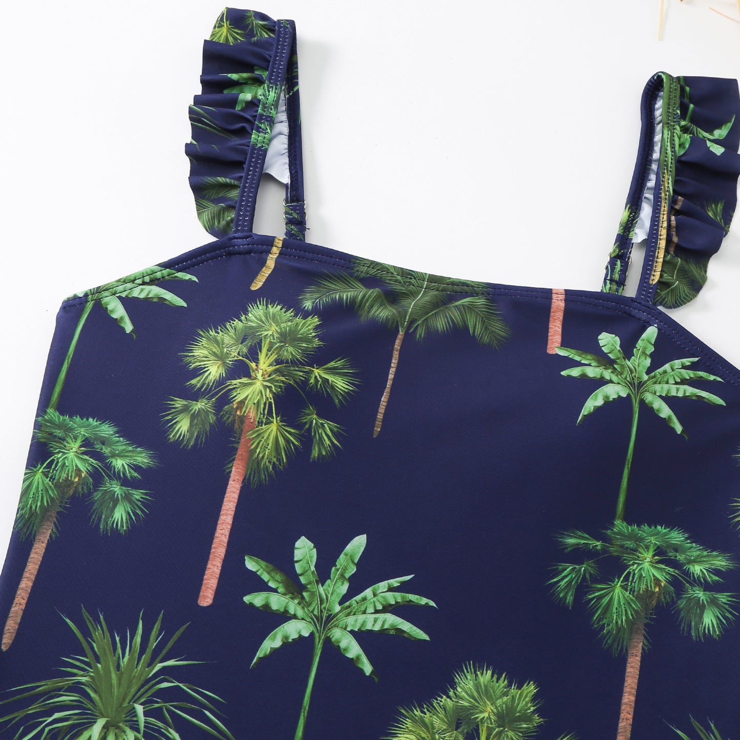 Printed One Piece  French Retro Covering Belly Thin